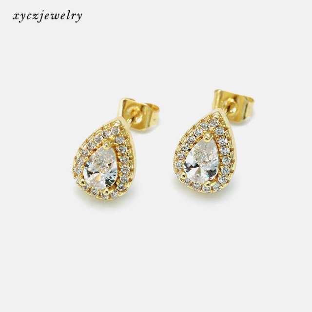 Brinco gota de cristal XYS100616  earring