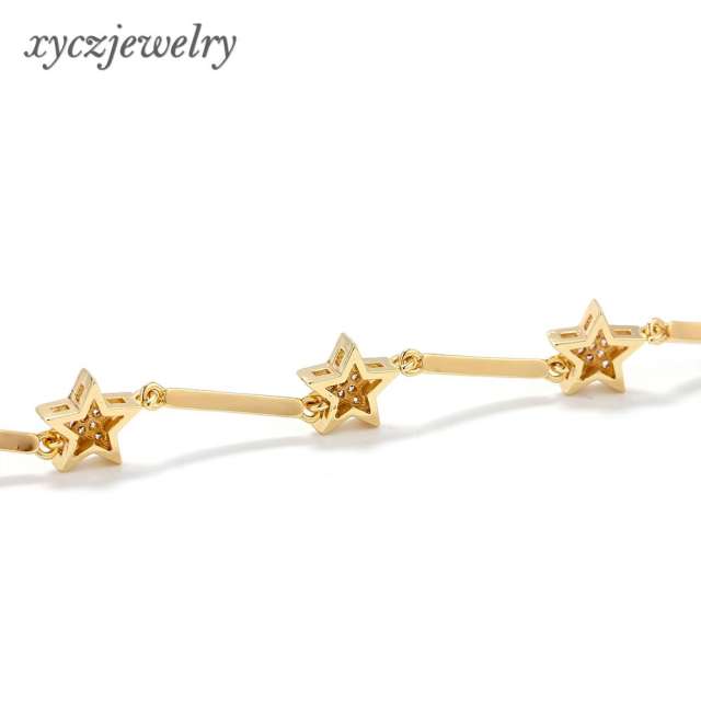 Pulseira constelação estrelas cravejadas XYH100619 手链