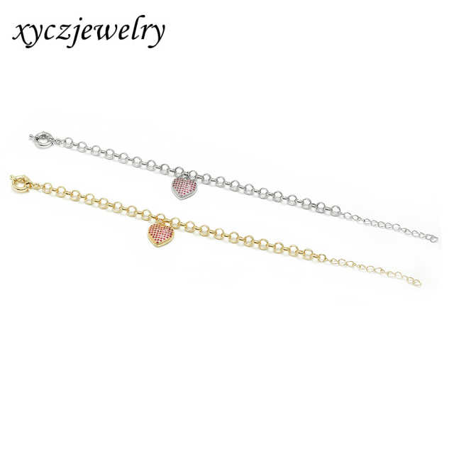 Pulseira Coração Rosa XYH100857 手链