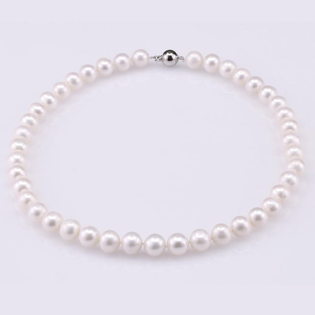 Natural Pearls Necklace 10mm  ZZ005