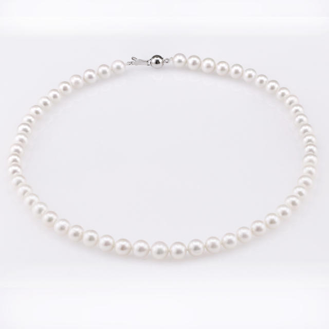 Natural Pearls Necklace  8mm  ZZ006