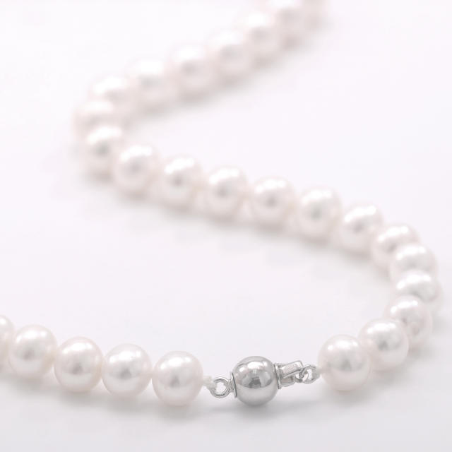 Natural Pearls Necklace 8mm  ZZ007