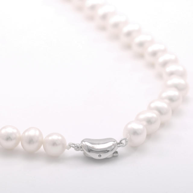 Natural Pearls Necklace 9mm  ZZ008