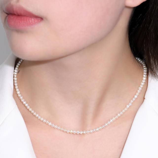 Natural Pearls Necklace 6mm ZZ003