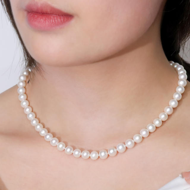 Natural Pearls Necklace  8mm  ZZ006