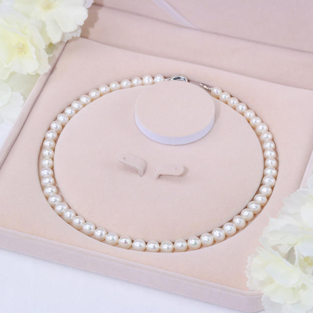 Natural Pearls Necklace 9mm  ZZ008