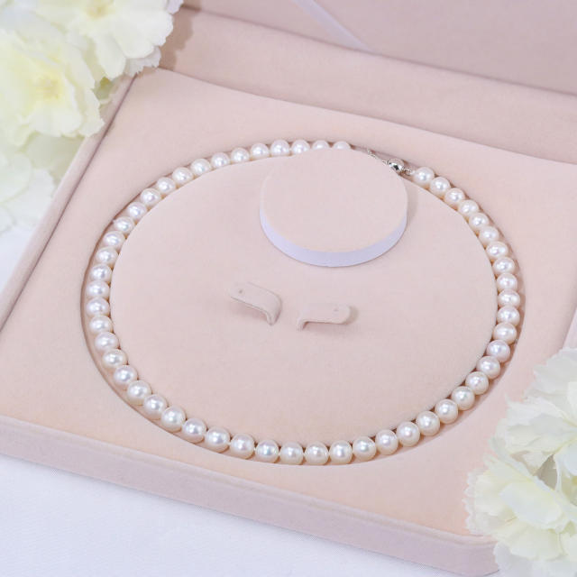 Natural Pearls Necklace 8mm  ZZ007