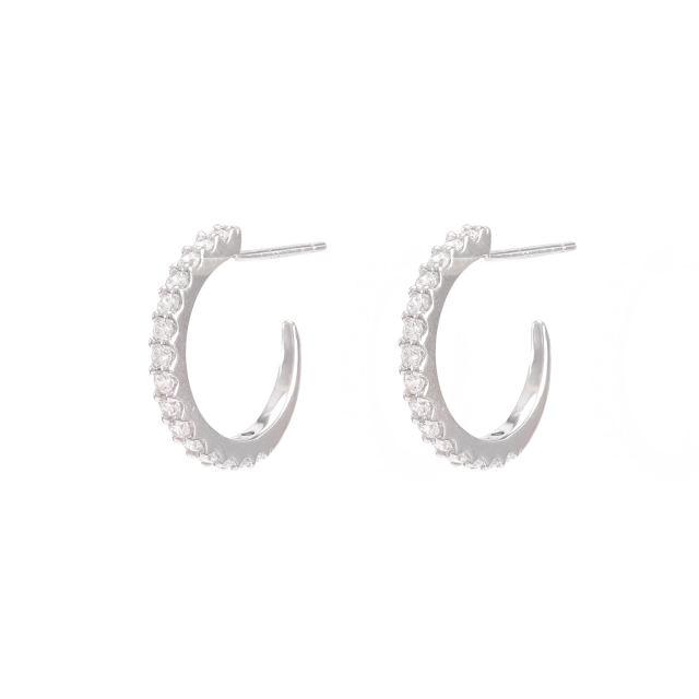 925 silver earrings KES10593  耳环