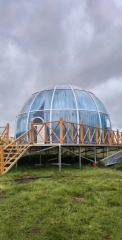 9m Double Layer Clear Geodesic Luxury Camping Dome Tent for Outdoor Event Party Wedding Camping Pod Dome
