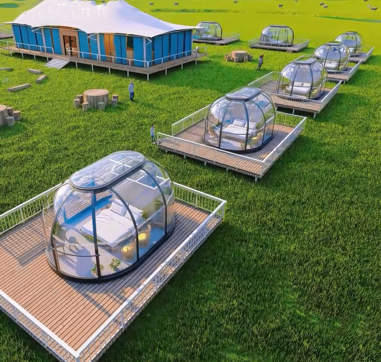 View larger image Add to Compare Share 4m 5m aluminum frame commercial garden round polycarbonate geodesic dome greenhouse