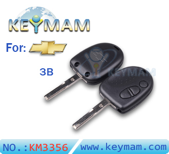 Chevrolet 3 button remote key shell