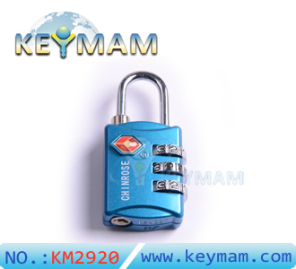 High Security TSA 309 Combination Travel Suitcase Luggage Lock Padlock(blue color)