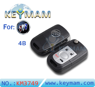 Buick HRV 4 button flip remote key shell