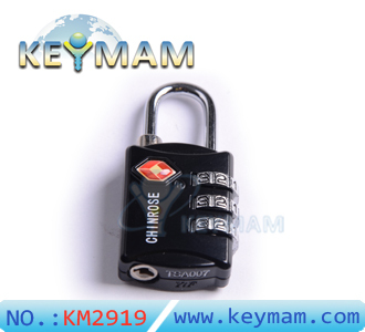 High Security TSA 309 Combination Travel Suitcase Luggage Lock Padlock(black color)