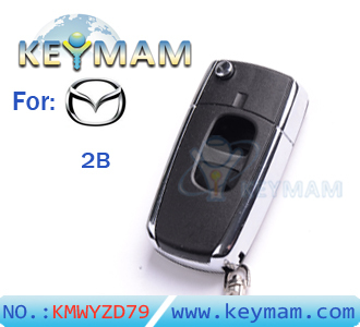 Mazda 2 button flip remote key shell