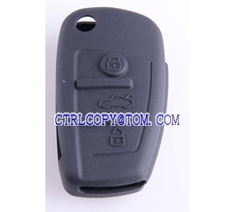 Audi A6 remote control Silica gel cover_black