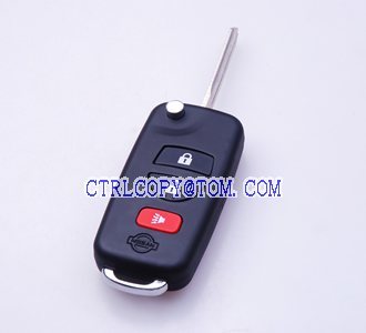 Nissan Livina,Tiida 3 Button Flip Remote Key Shell