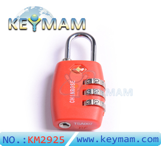 TSA 330 Combination Travel Suitcase Luggage Lock Padlock(red color)