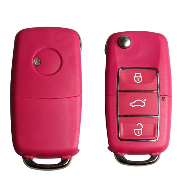 Volkswagen B5 Type Remote Key Shell 3 Buttons With Waterproof(Red) 5pcs/lot