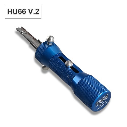 2 in 1 HU66 V.2 Professional Locksmith Tool for Audi VW HU66 Lock Pick and Decoder Quick Open Tool