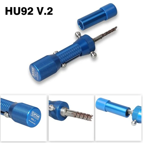 2 in 1 HU92 V.2 Professional Locksmith Tool for Audi VW HU92 Lock Pick and Decoder Quick Open Tool