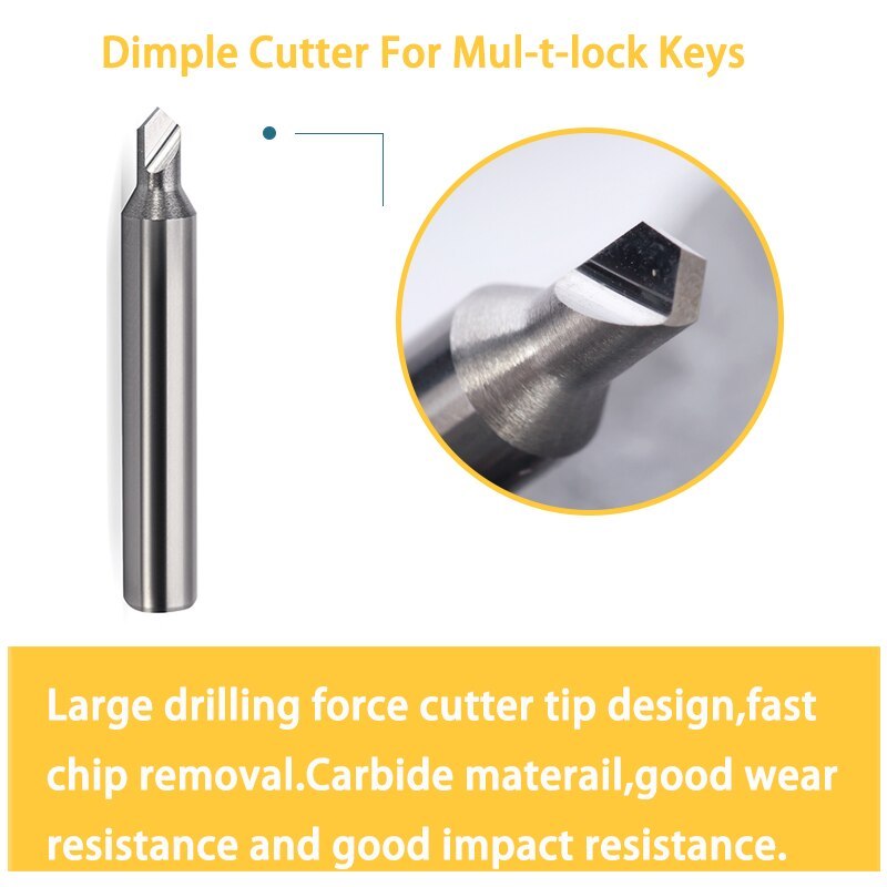Mul-t-lock Milling Cutter for MUL-T-LOCK Dimple Keys on Key Cutting Duplicating Machine Locksmith Tools