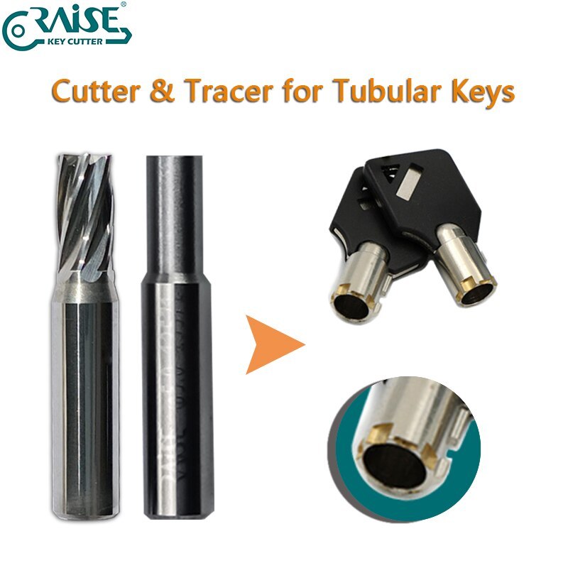 Tubular Key Machine Cutter Barrel Key End Mill Cutter Tracer Point For GERDA Keys on Manual Key Cutting Machine Locksmith Tools