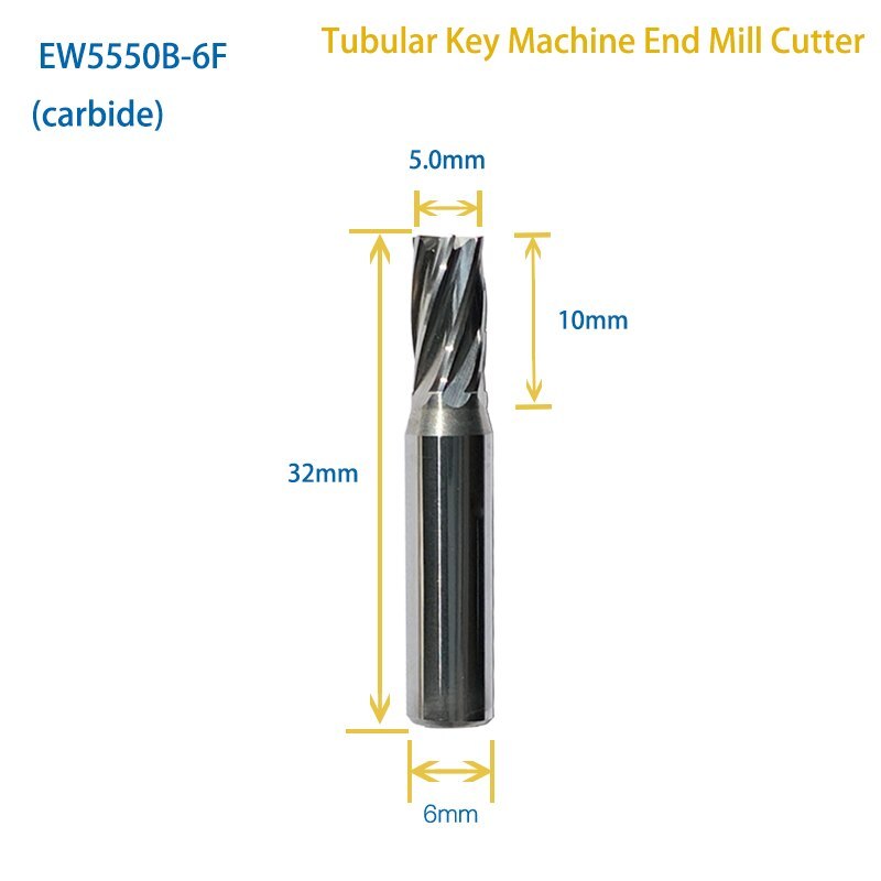 Tubular Key Machine Cutter Barrel Key End Mill Cutter Tracer Point For GERDA Keys on Manual Key Cutting Machine Locksmith Tools