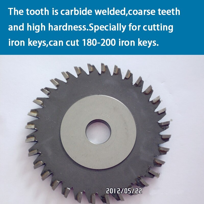 Locksmith Tools Milling Cutter HJ-0017/0017AI.C.C.(80x6x12.7)for WENXING Key Machine 100H 100G1 Q28 208 Q27B Q27C