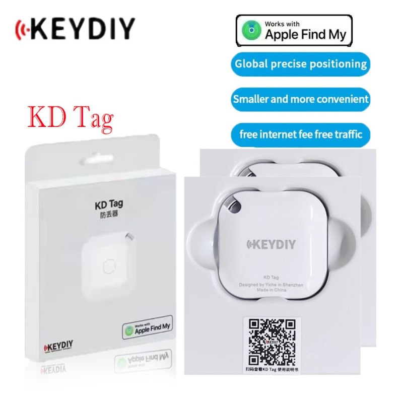 1/4pcs KEYDIY KD Tag Positioner Anti-Lost Alarm Wireless Bluetooth Tracker Anti-loss Device Tracker for Dog Cat Pet Key for IOS