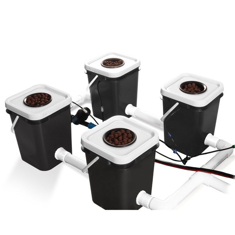 Deep Water Culture (DWC) Hydroponic 5 Gallon Square Bucket Grow Kit System