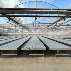 Commercial Greenhouse Seedbed 4X8 Ft Nursery Bed Ebb And Flow Tray Hydroponics Movable Rolling Bench System Flood Table