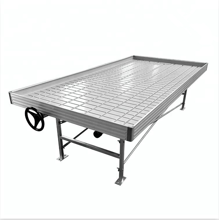 Agricultural Multi-Span Nursery Supplies Nft Hydroponics System Greenhouse  Rolling Tables/Benches/Bed - China Customizable Size, Grow Bed