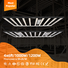 SunPlus High PPFD Commercial Foldable 1000W 1200W LED Grow Light Strip 4X6 For Indoor Plants