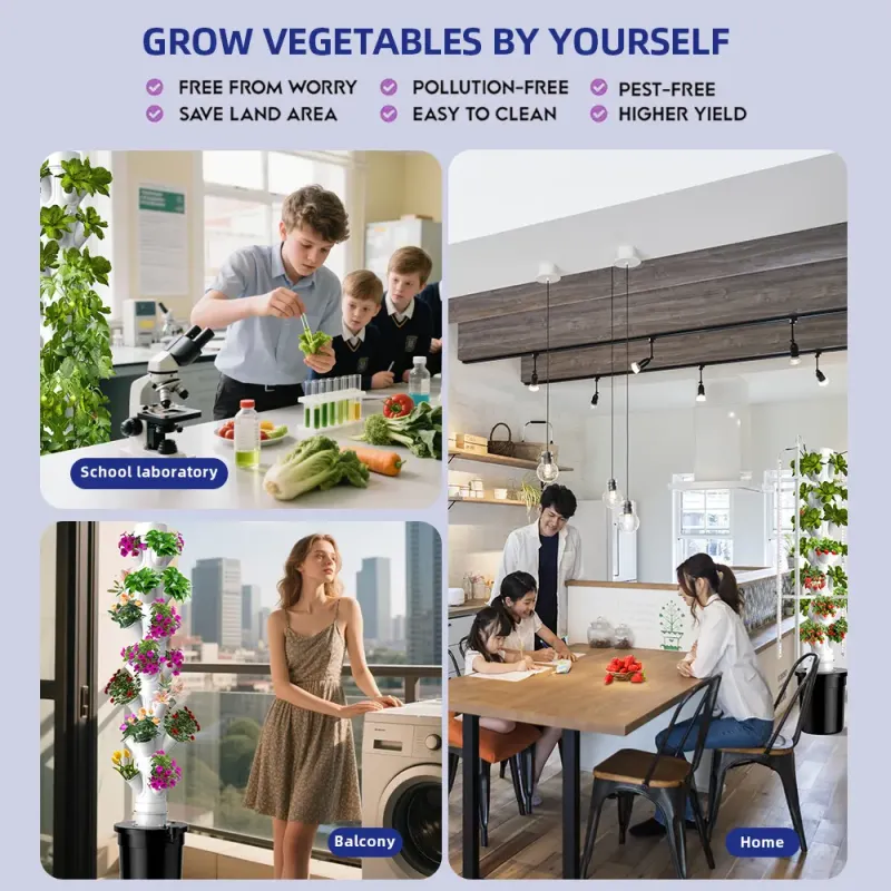 Sunplus Vertical Hydroponic Tower Indoor Home Growing System