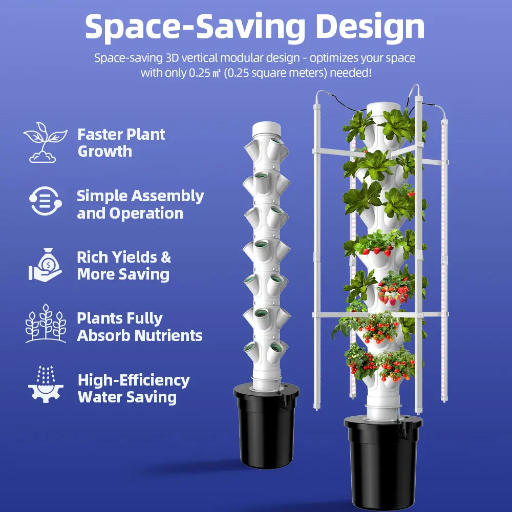 Sunplus Vertical Hydroponic Tower Indoor Home Growing System