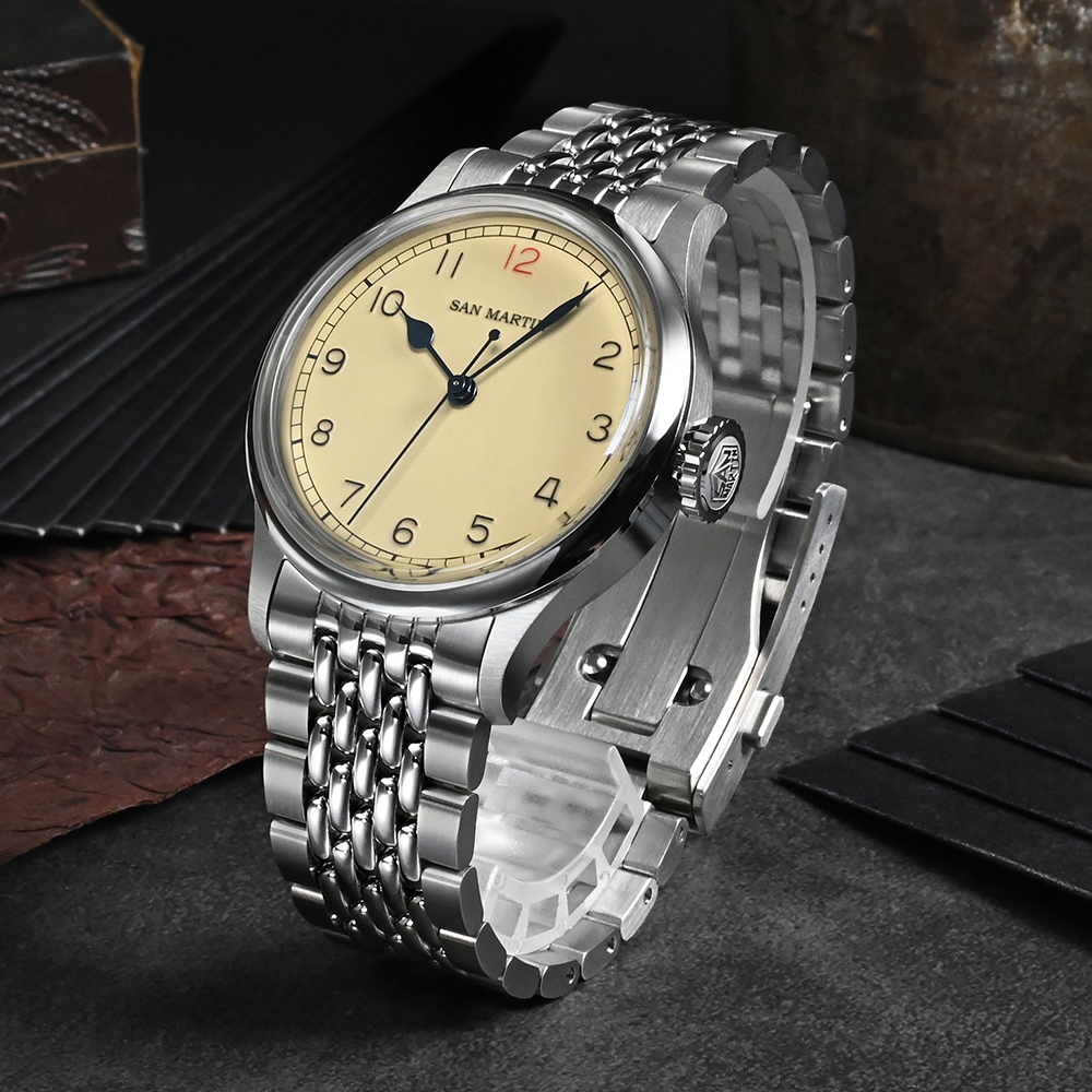 San Martin Retro Pilot Watch - SN0105-G-NB