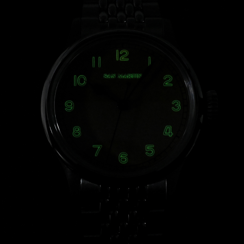 San Martin Retro Pilot Watch - SN0105-G-NB