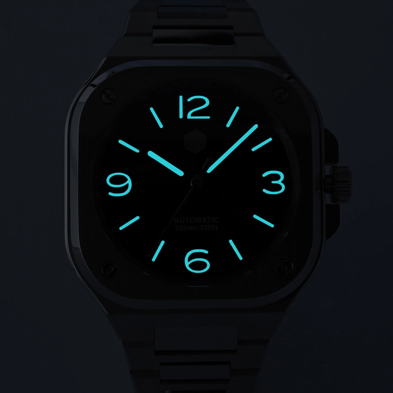 San Martin 40mm Classic Luxury Sport Watches Distinctive Square 