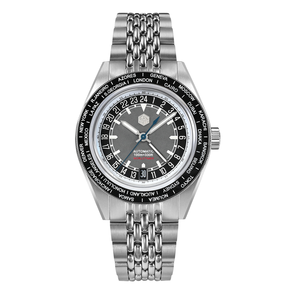 San Martin World Time Watch SN0116 G