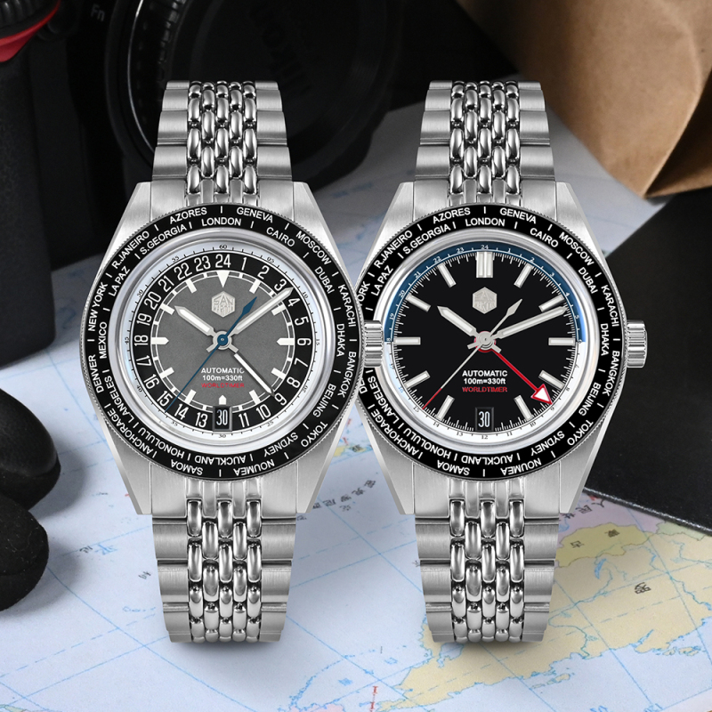 San Martin World Time Watch - SN0116-G