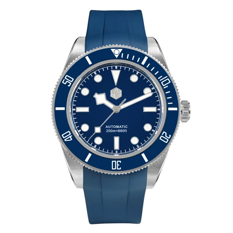 San Martin Fans Discount Edition BB58 Diving Watch - SN0008G-C Fluoro Rubber Strap