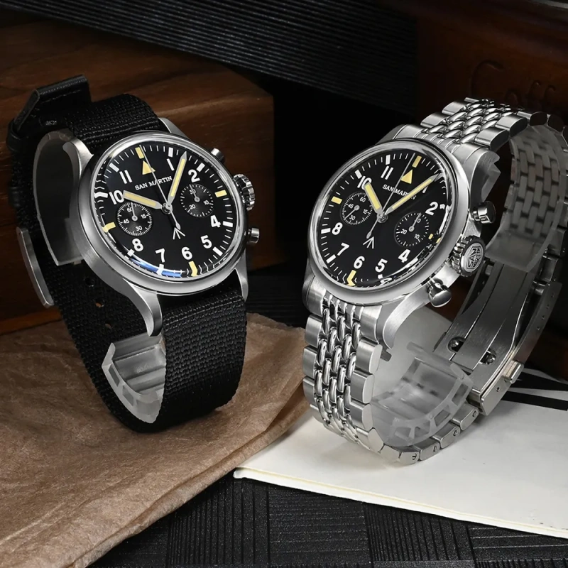 San Martin Flieger Chronograph - SN0105G-JS