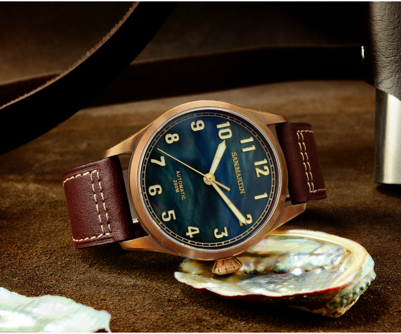 San Martin CuSn8 Bronze Men Watch - SN0043Q