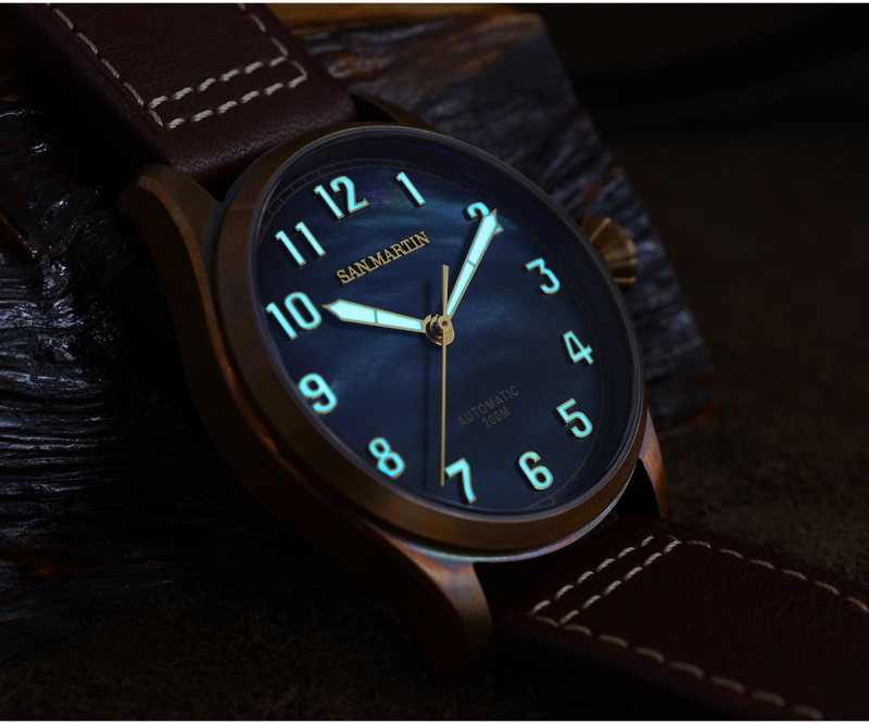 San Martin CuSn8 Bronze Men Watch - SN0043Q