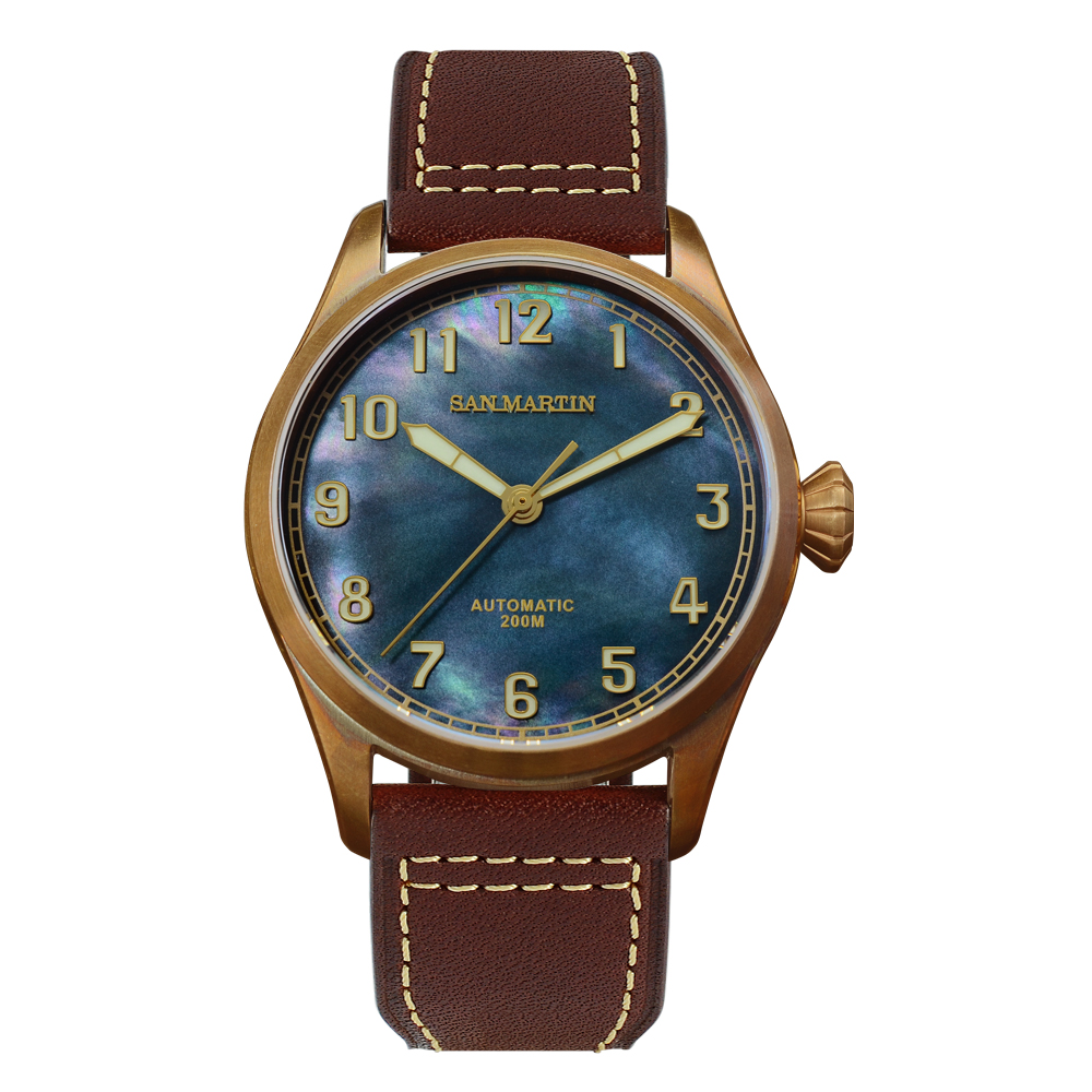 San Martin CuSn8 Bronze Men Watch SN0043Q