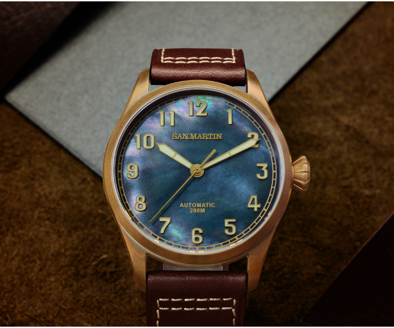 San Martin CuSn8 Bronze Men Watch - SN0043Q