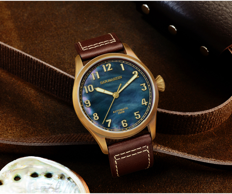 San Martin CuSn8 Bronze Men Watch - SN0043Q