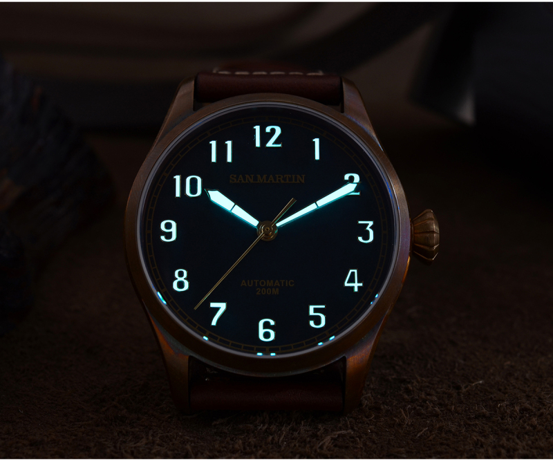 San Martin CuSn8 Bronze Men Watch - SN0043Q