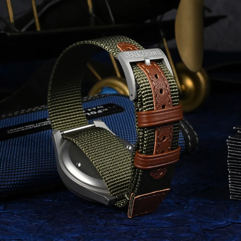San Martin NH35 Retro Military Pilot Watch 38mm - SN0137G